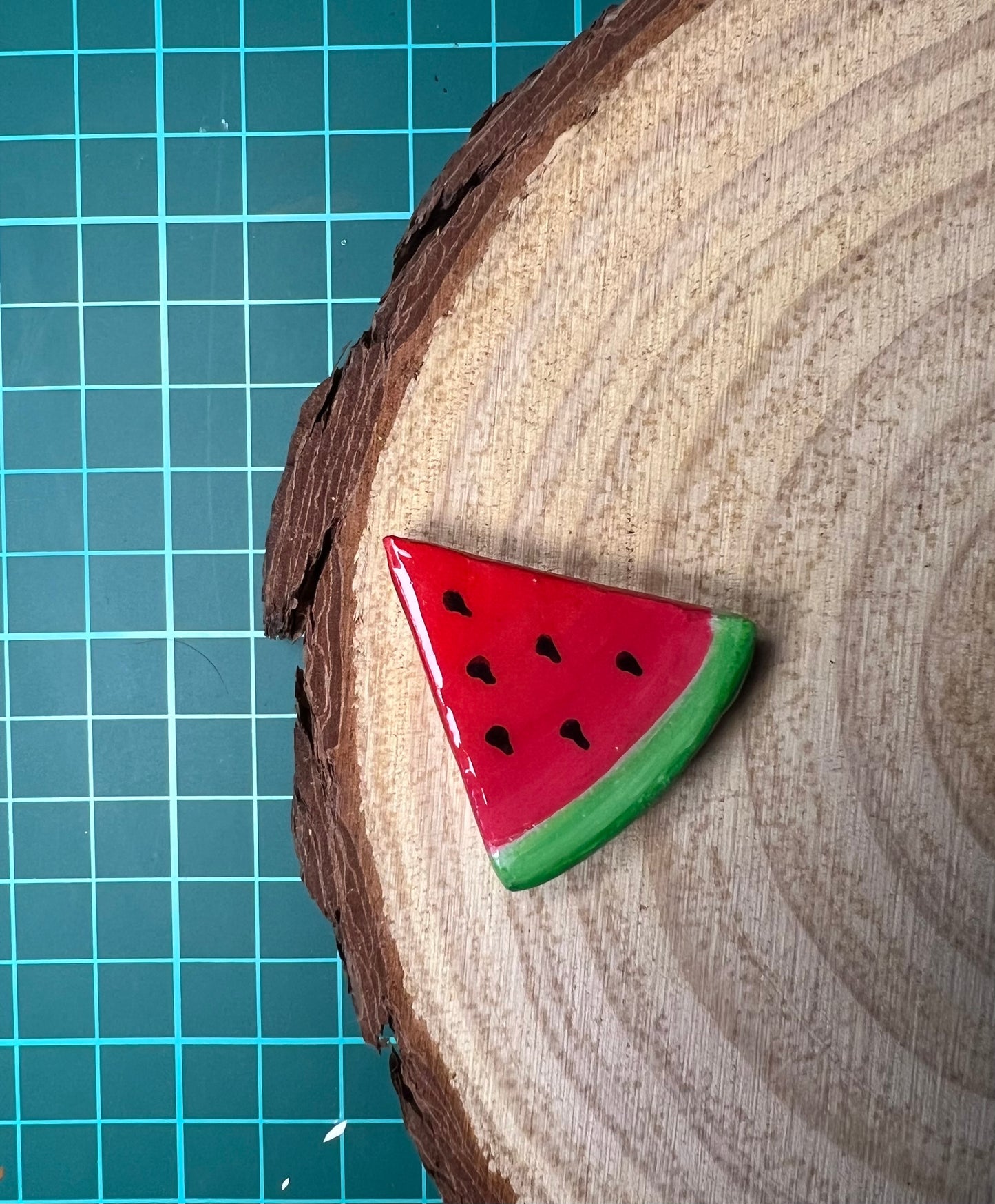 Kiwi + watermelon magnet