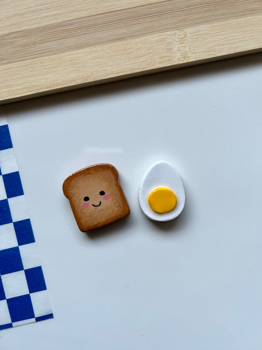 Toast + Egg magnet