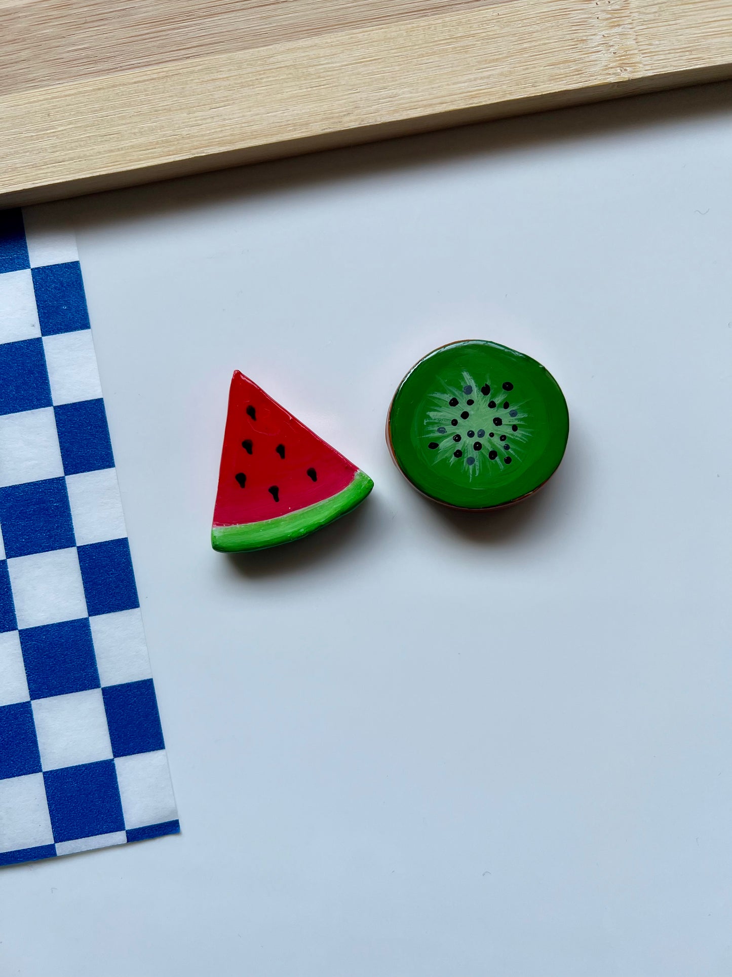 Kiwi + watermelon magnet